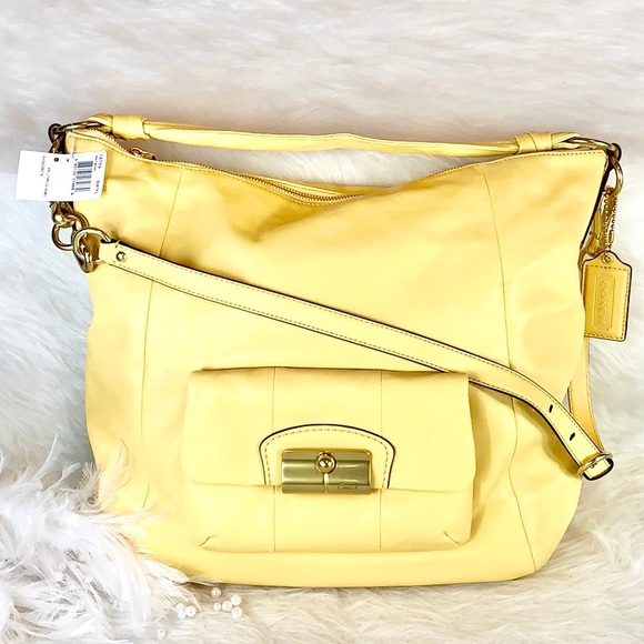 Coach | Bags | New Coach 4769 Kristin Leather Large Yellow  display picture 2